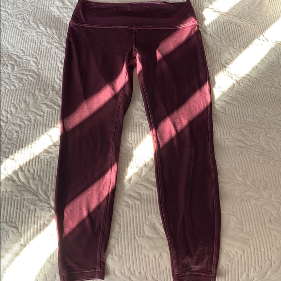 Lululemon crushed velvet align leggings - Picture 2 of 7